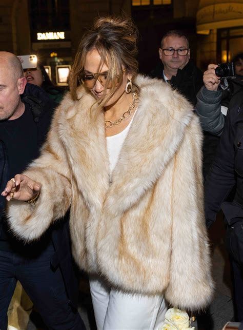 Jennifer Lopez steps out in Messika during Paris Couture Week.